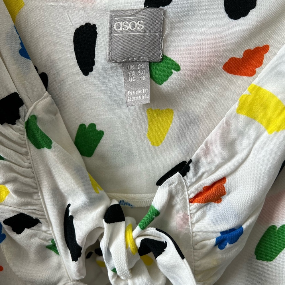 Asos Curve Splodge Print Top - image 3